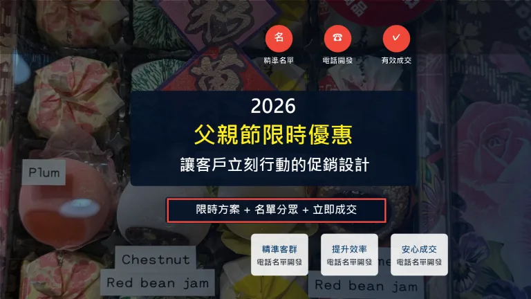 父親節限時優惠 讓客戶立刻行動的促銷設計