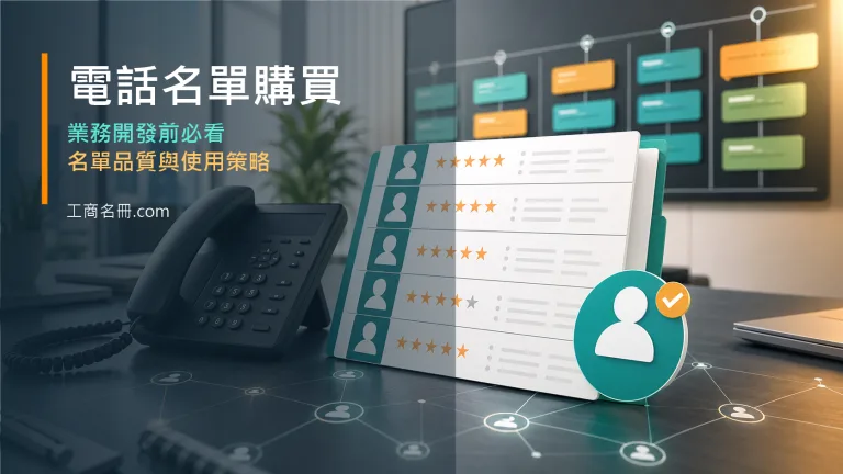 電話名單購買與業務開發前必看的名單品質與使用策略文章代表圖